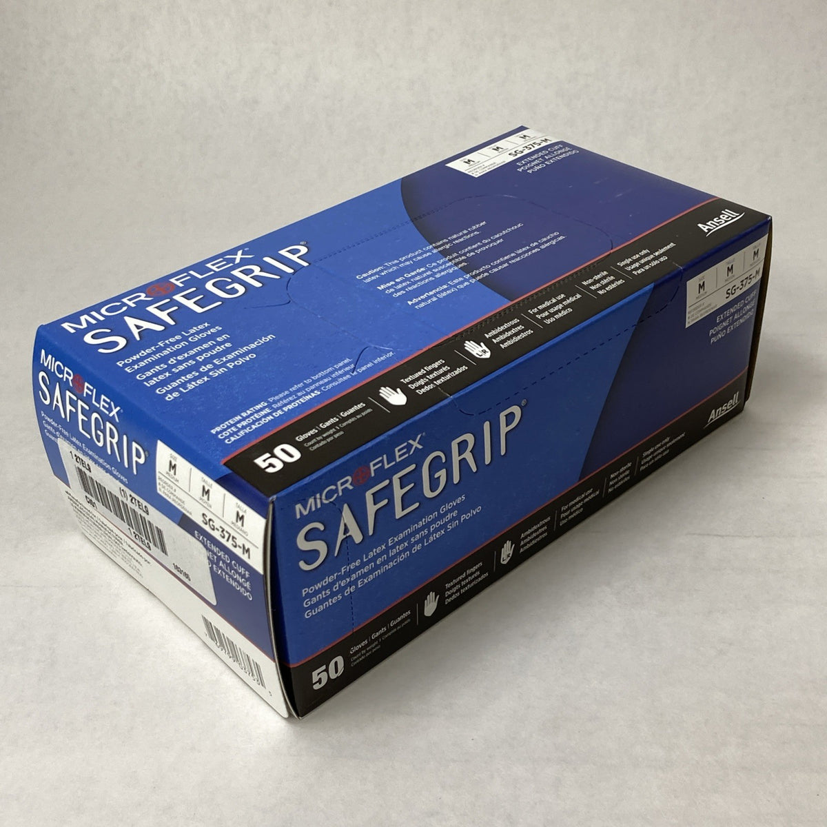 Ansell Microflex SafeGrip SG-375-M Latex Exam Gloves Medium - 500 Count6
