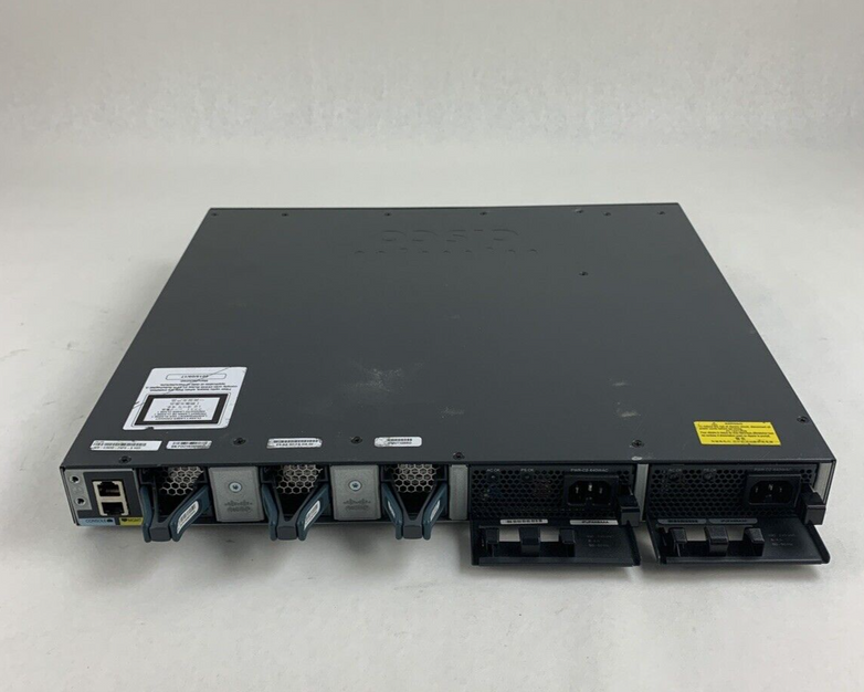 Cisco WS-C3650-24PS-S 24-Port Gigabit PoE Switch Managed Tested Bad Fan