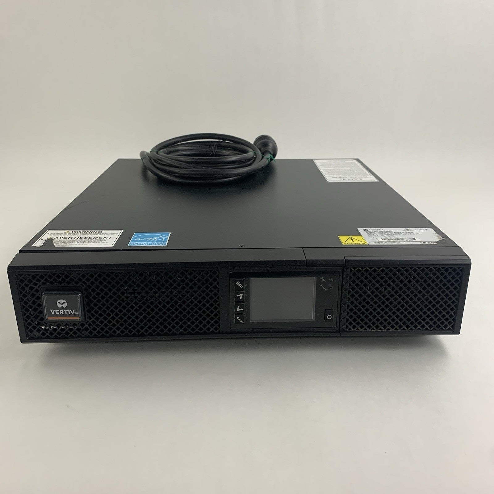 Liebert Vertiv GXT5-2000LVRT2UXL 2000VA 1800W 125V Rack UPS Tested Bad Screen2