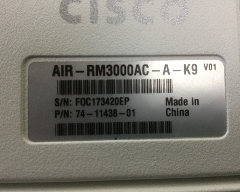 Cisco AIR-CAP3602I-A-K9 Aironet 802.11n AP with AIR-RM3000AC-A-K9