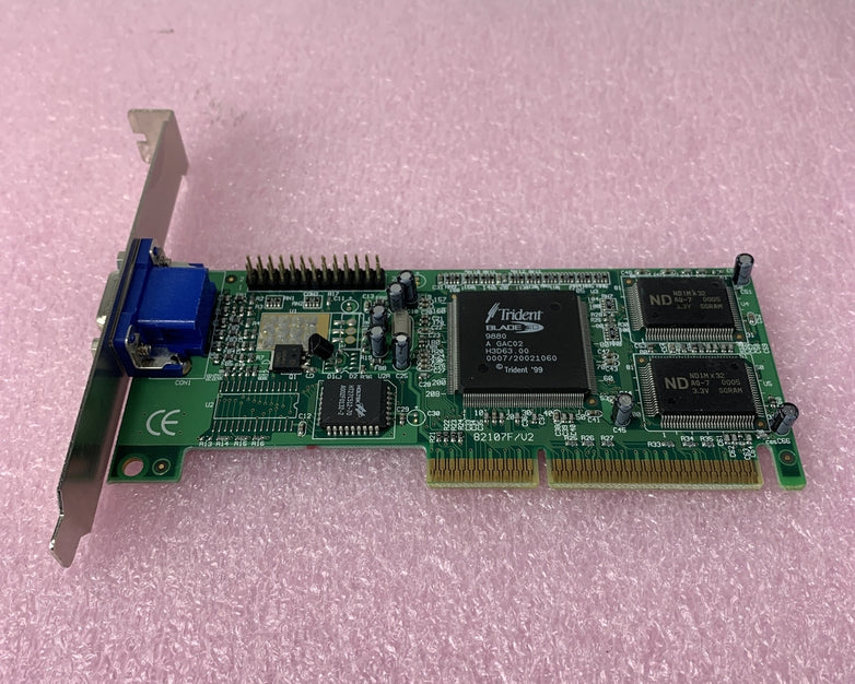 Jaton JTNMC VCTR82107AGP Video-107AGP-3D Trident 9880 8MB AGP Video PC VGA Card