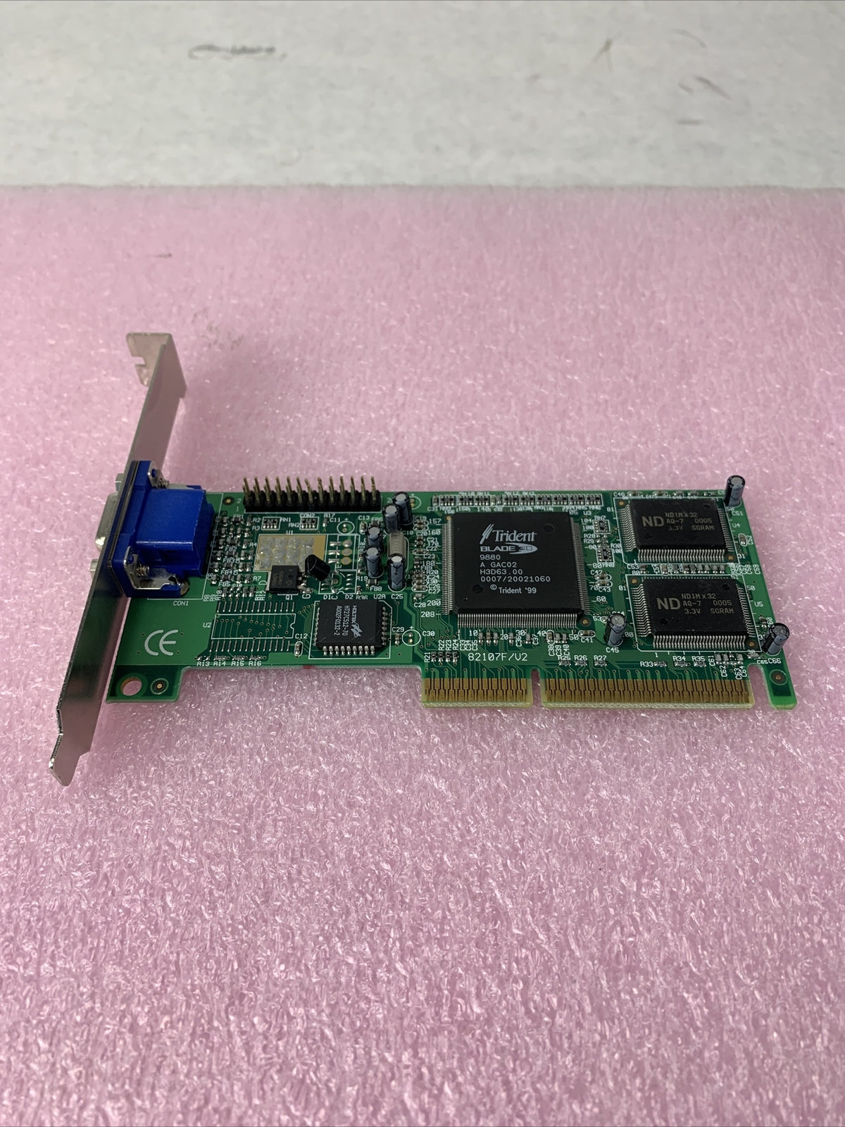 Jaton JTNMC VCTR82107AGP Video-107AGP-3D Trident 9880 8MB AGP Video PC VGA Card