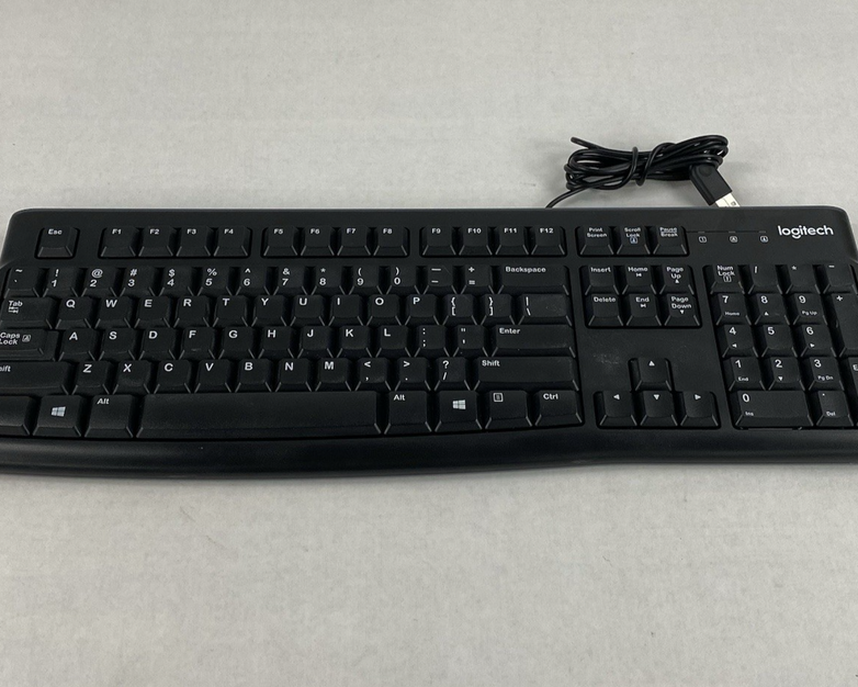 Logitech K120 Y-U0009 Wired USB Keyboard Tested Lot of 5
