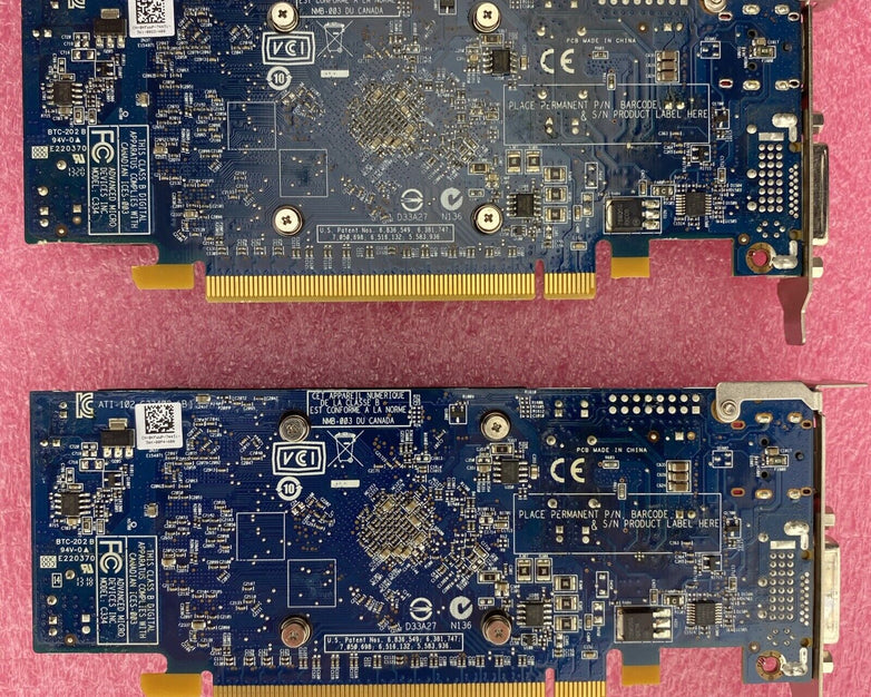 Dell AMD Radeon HD 7570 1GB GDDR5 PCIe x16 DVI DP 0KFWWP Lot Of 2
