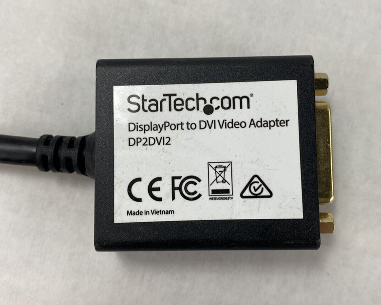 Lot of 10 Startech DP2DVI2 DisplayPort Male to DVI Female Adapter