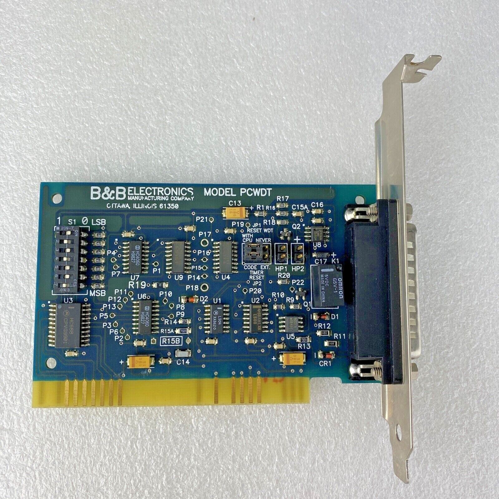 B&B Electronics PCWDT Watch Timer Card for Reset Pins 3719R1 8Bit ISA (Lot of 3)