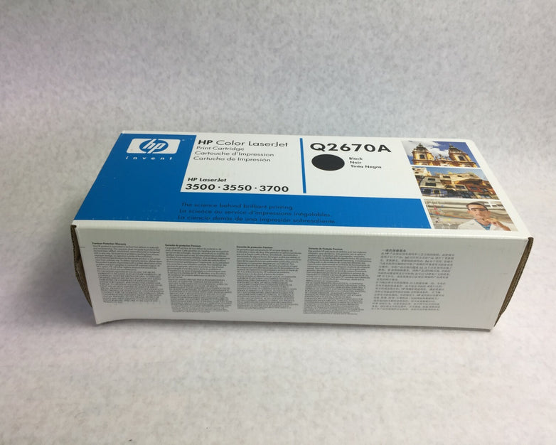 Genuine HP Laserjet Q2670A Black Toner Cartridge  Factory Sealed Box