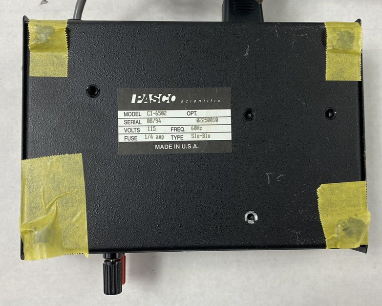 Pasco Scientific CI-6502 Power Amplifier with Power Cord Power Tested