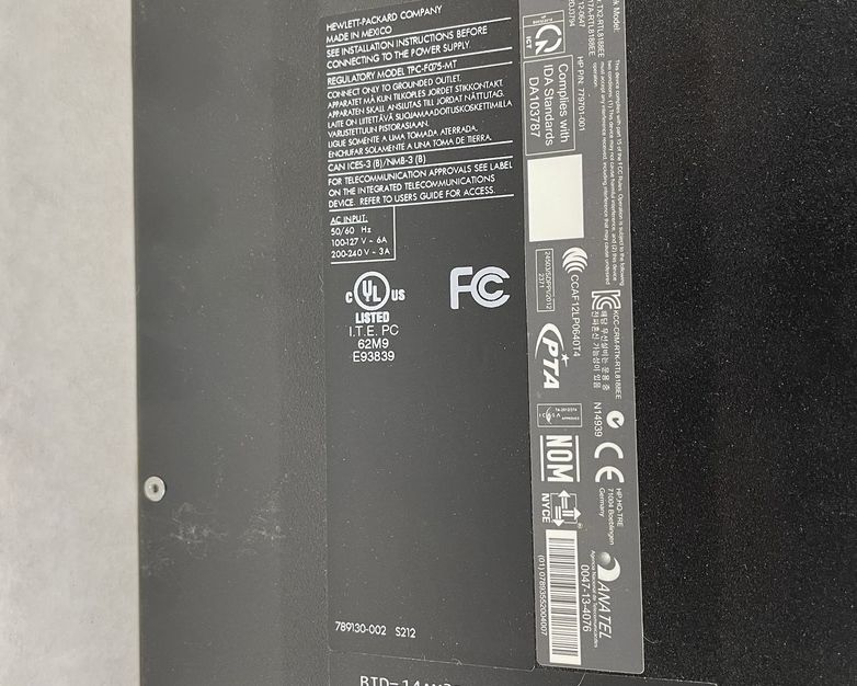 HP 110-a04 MT i3-4130 3.40 GHz 8 GB Ram No HDD No OS