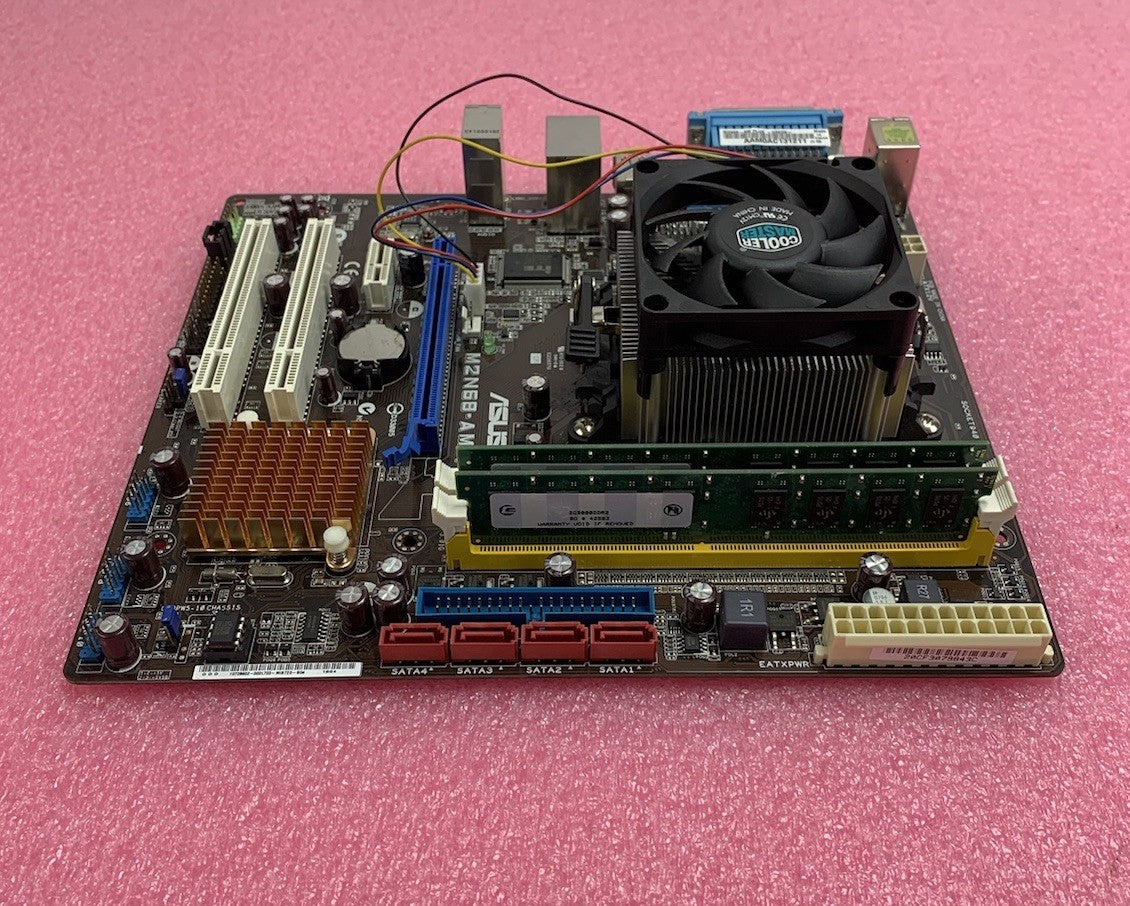 Asus M2N68-AM Motherboard AMD Phenom 9750 2.4GHz 4GB RAM w/ Shield