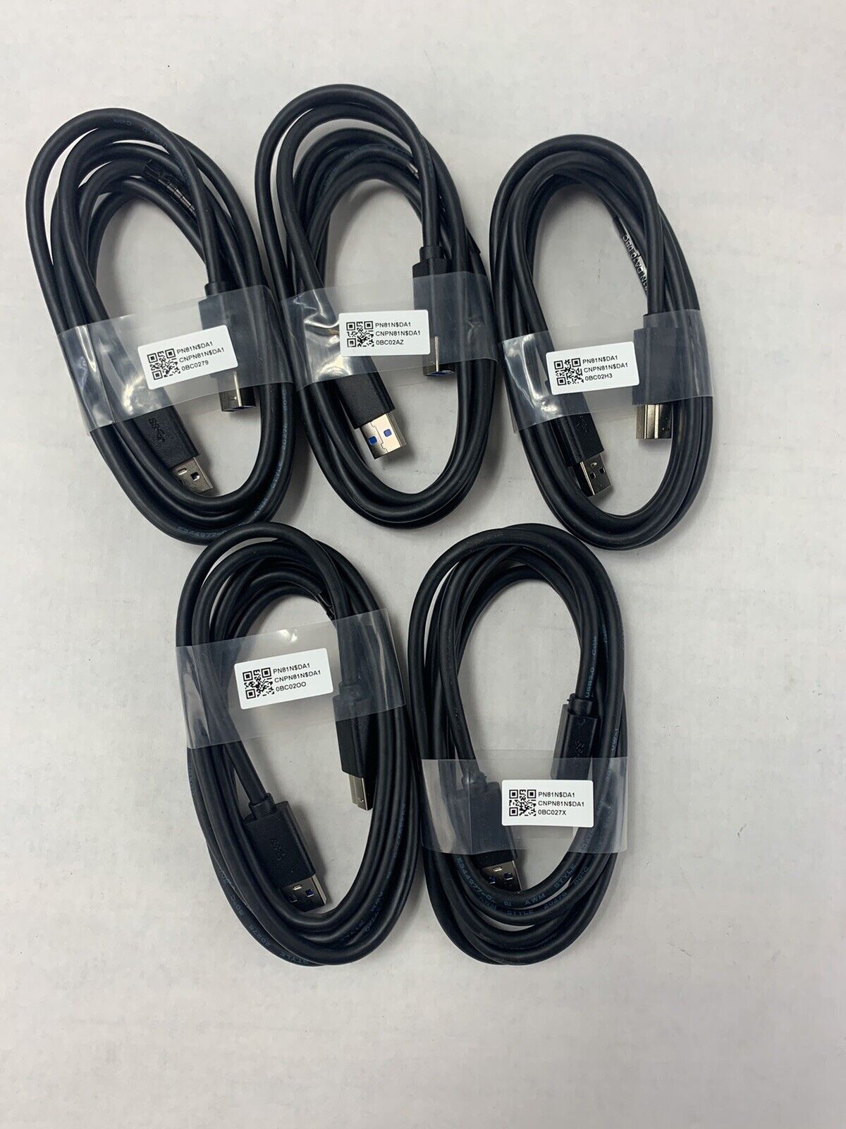 Lot 5 Dell PN81N 6F USB 3.0 Type AB A Male to B Male Cable AB MM Cord