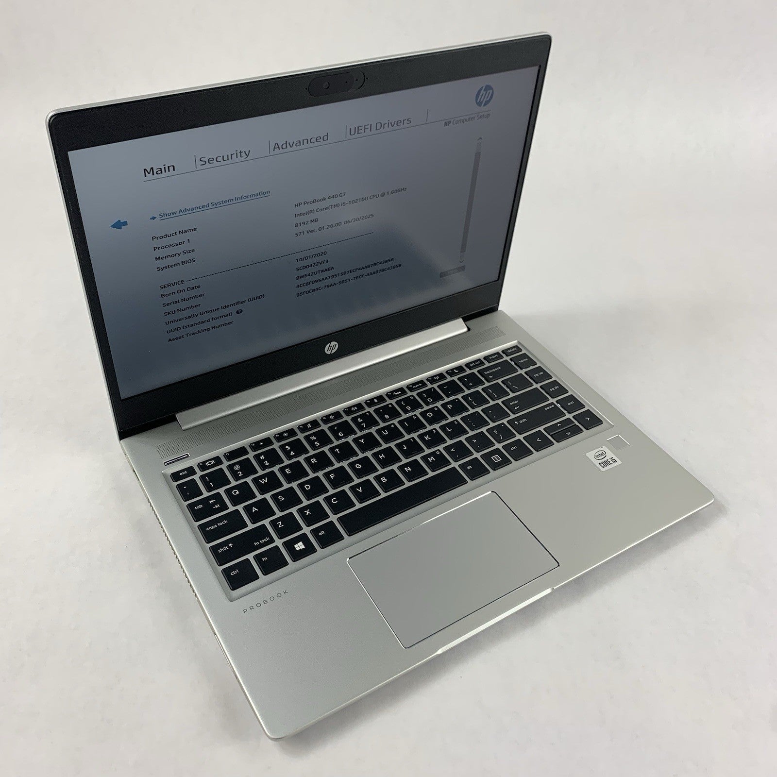 HP ProBook 450 G8 15.6" i5-1135G7 2.40 GHz 8 GB RAM No SSD/OS/AC Bad USB0