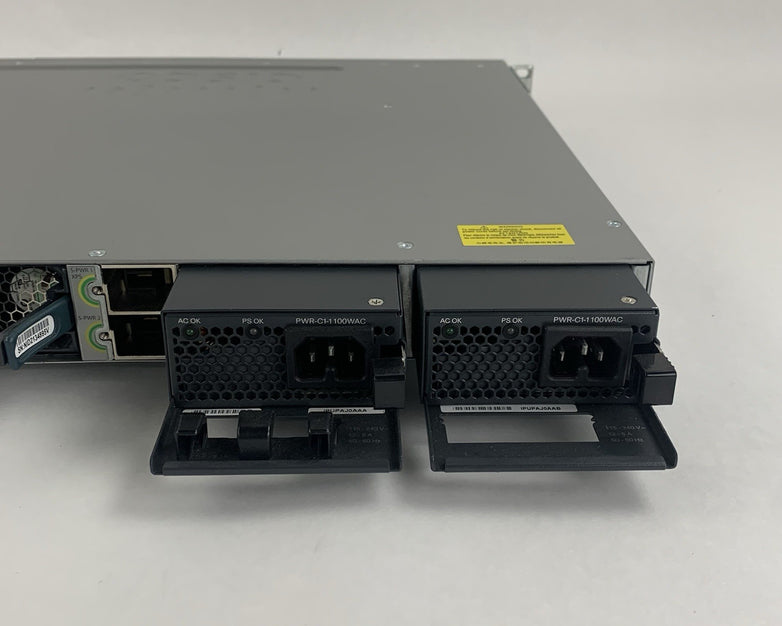 Cisco Catalyst WS-C3850-48U-S V07 48 Port Switch Tested w/C3850-NM-2-10G 2x PSUs