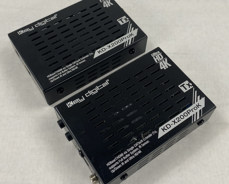 Key Digital KD-X200ProK Tx HDBaseT/HDMI via Single CAT5e/6 Extender Lot of 2