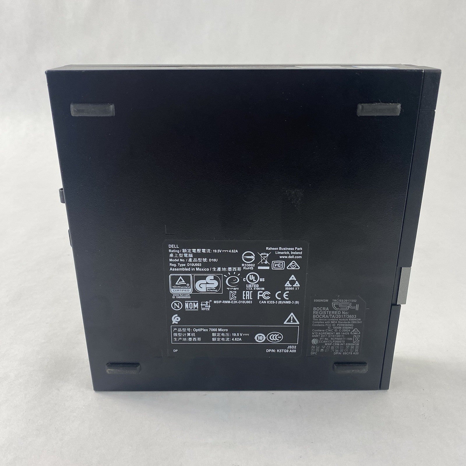 Dell OptiPlex 7060 Micro Intel Core i7-8700T 2.4GHz 8GB RAM No HDD OS Power Cord