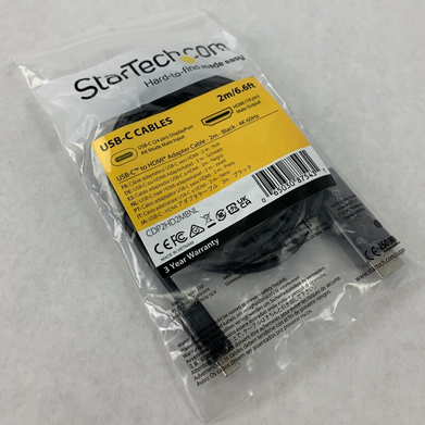New OEM Startech 6ft  USB C to HDMI Cable 4K 60Hz USB Type C DP