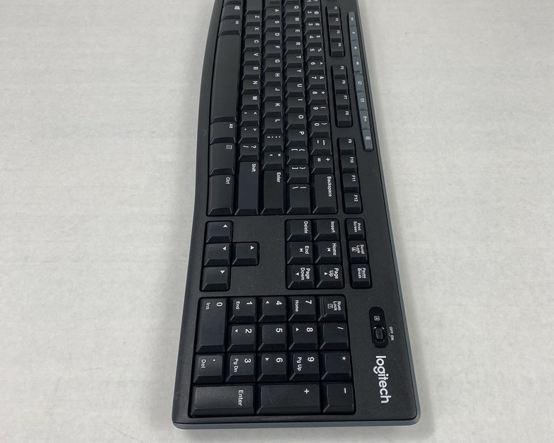 Logitech K270 Y-R0042 Wireless Keyboard Power Tested No USB Dongle - Lot of 7