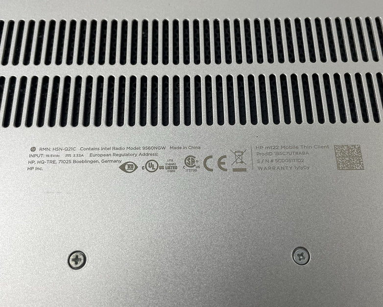 HP mt22 Thin Client 14" Celeron 5205U 1.90 GHz 8 GB RAM No SSD/OS/AC- CMOS