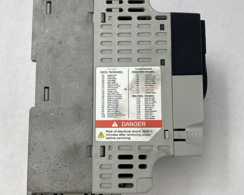 Allen Bradley Power Flex 22F-D6P0N103  Untested Parts or Repair