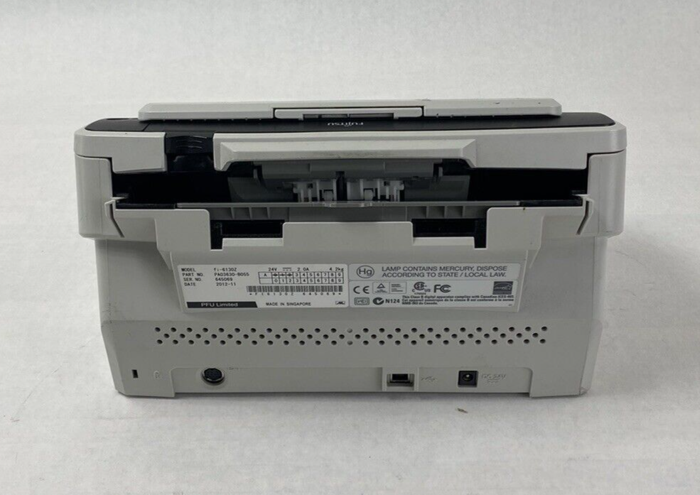 Fujitsu fi-6130z Document Scanner For Parts or Repair No AC Adapter
