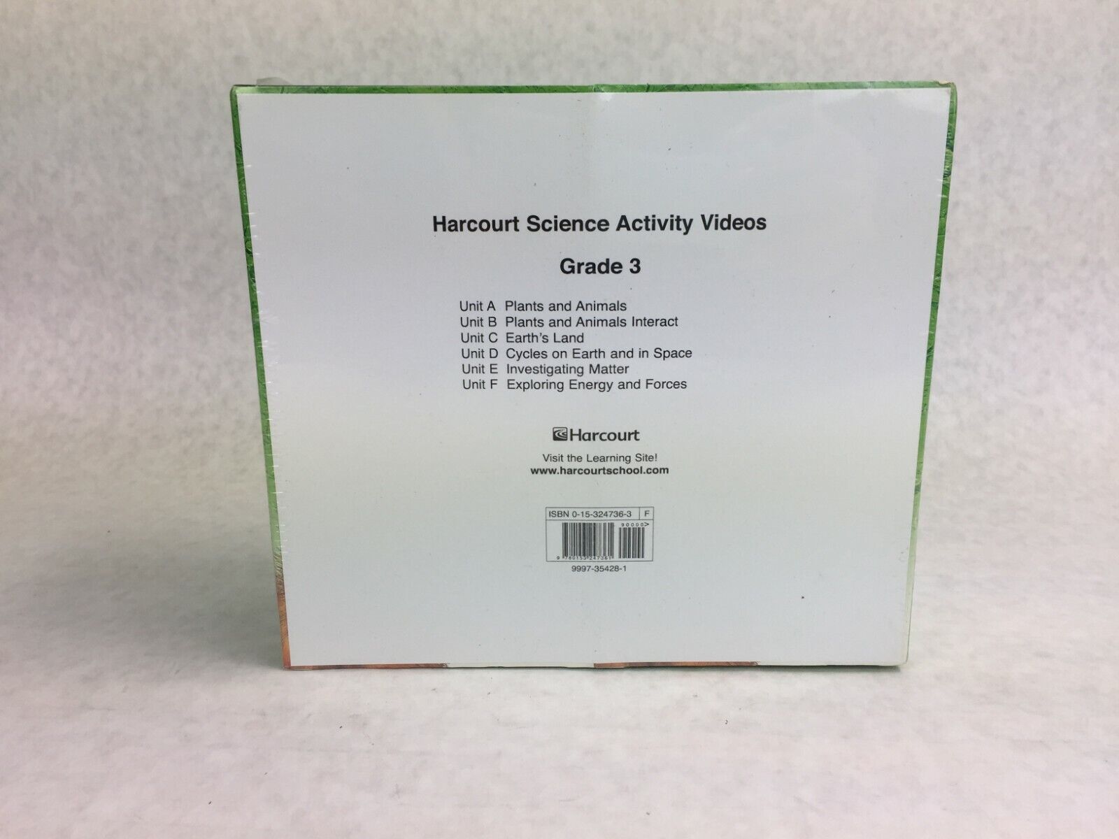 Harcourt Science Activity Videos Grade 3 Units A-F  Factory Sealed   6 VHS Tapes