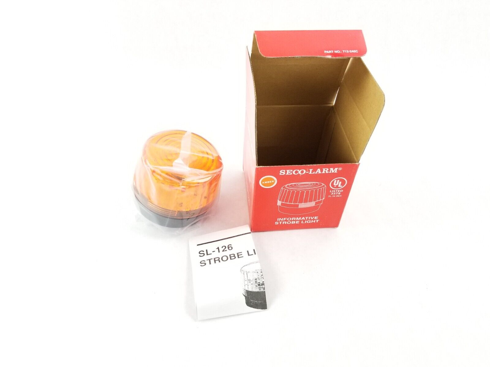 Seco-Larm SL-126 Informative Strobe Light Amber (Lot of 4)