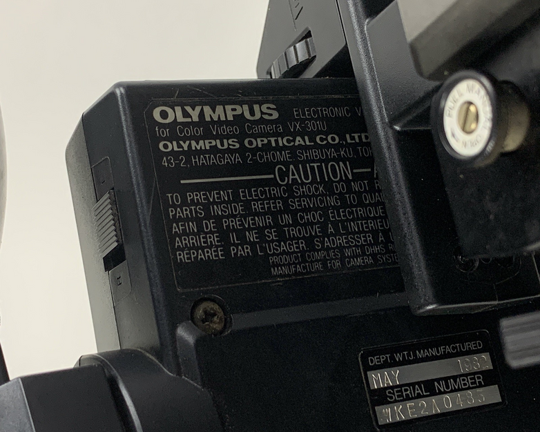 Olympus VX-301U Color Video Camera w/ VF-KF1U Viewfinder and 1:1.4 TV Zoom Lens