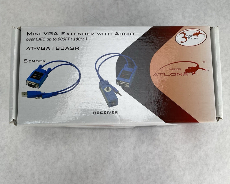 Atlona AT-VGA180ASR VGA Extender with Audio over Cat5 up to 600ft