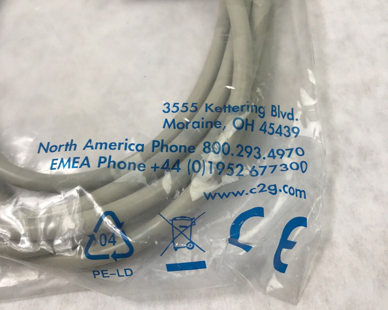 (NEW) C2G 10FT ECONO HD15 M/M SVGA MONITOR CBL (Lot of 4)