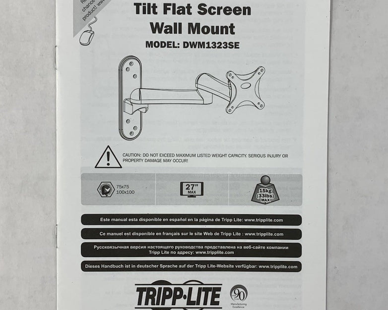 Tripp Lite DWM1323SE Tilt Flat Screen Wall Mount