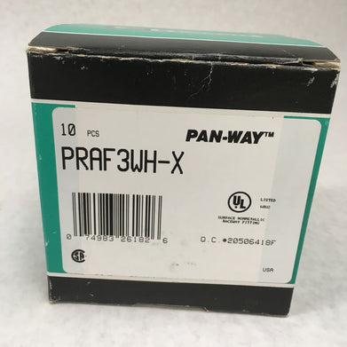 Panduit Pan-Way PRAF3WH-X Right Angle FIT PD3 (Box of 10)