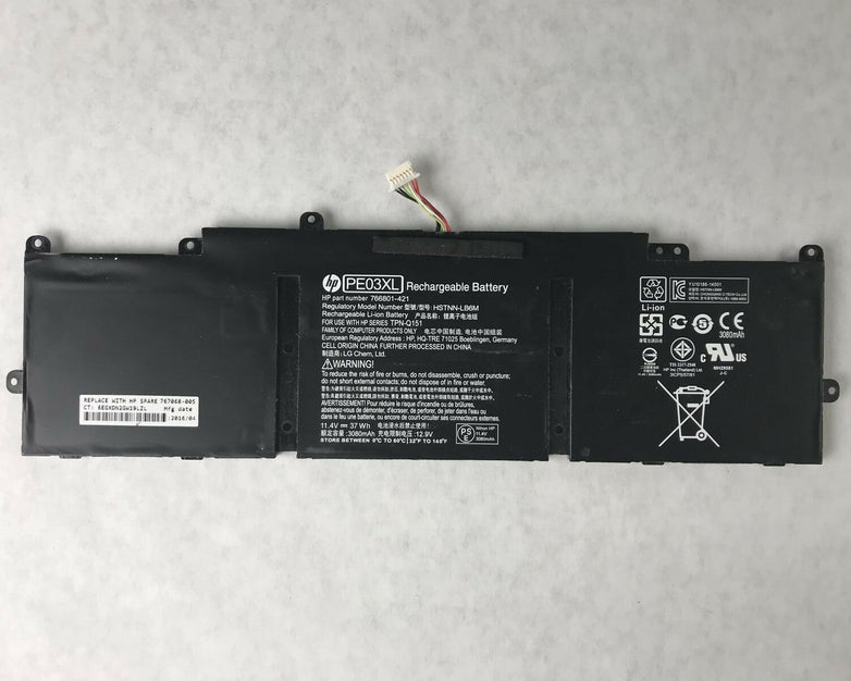 Lot of (5) HP PE03XL Notebook Battery 766801-421 for Chromebook 11