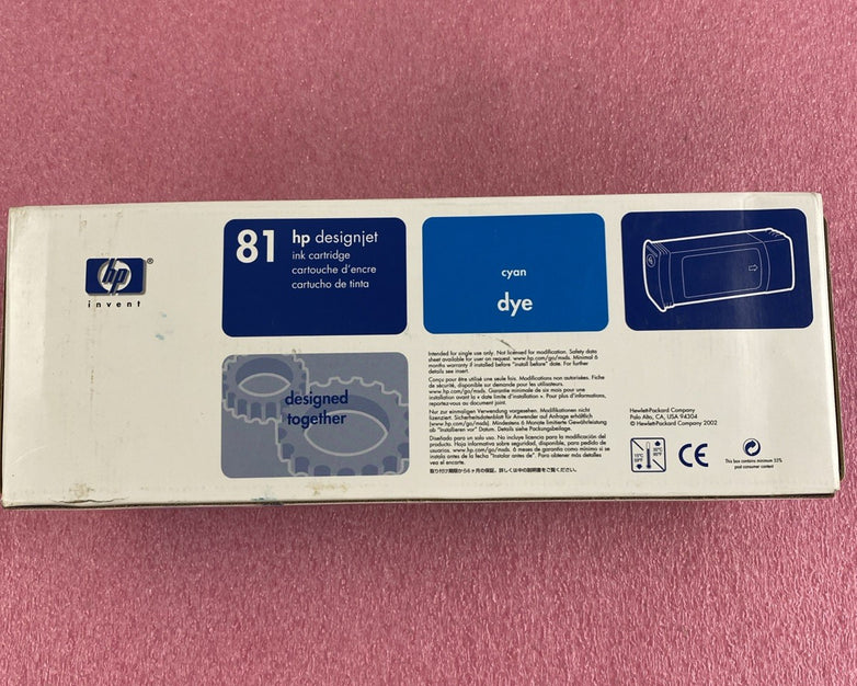 HP C4931A Cyan Ink cartridge Designjet 5000 5500 New OEM Box Sealed 04 Lor of 2