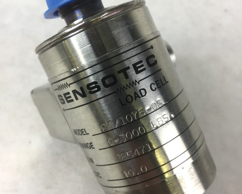Sensotec RM/1075-06 Load Cell, Range 3000 LBS, Untested