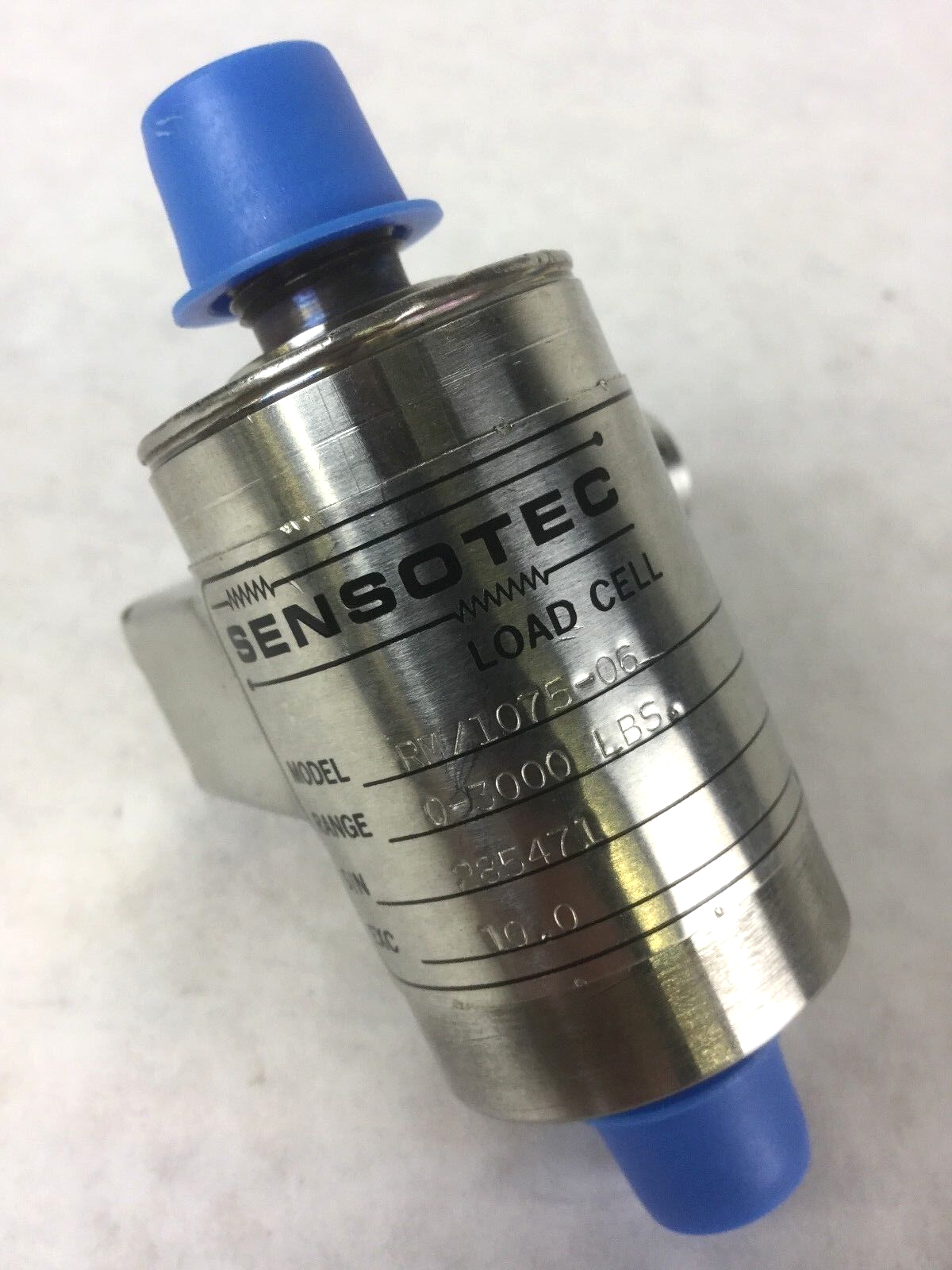 Sensotec RM/1075-06 Load Cell, Range 3000 LBS, Untested