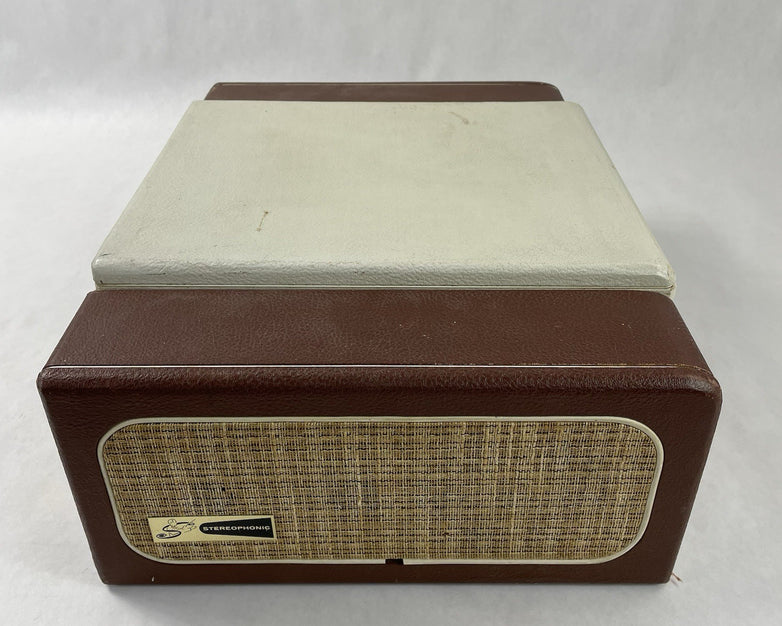 Symphonic Model 1707 Portable Stereo Record Player Broken Tonearm Tested