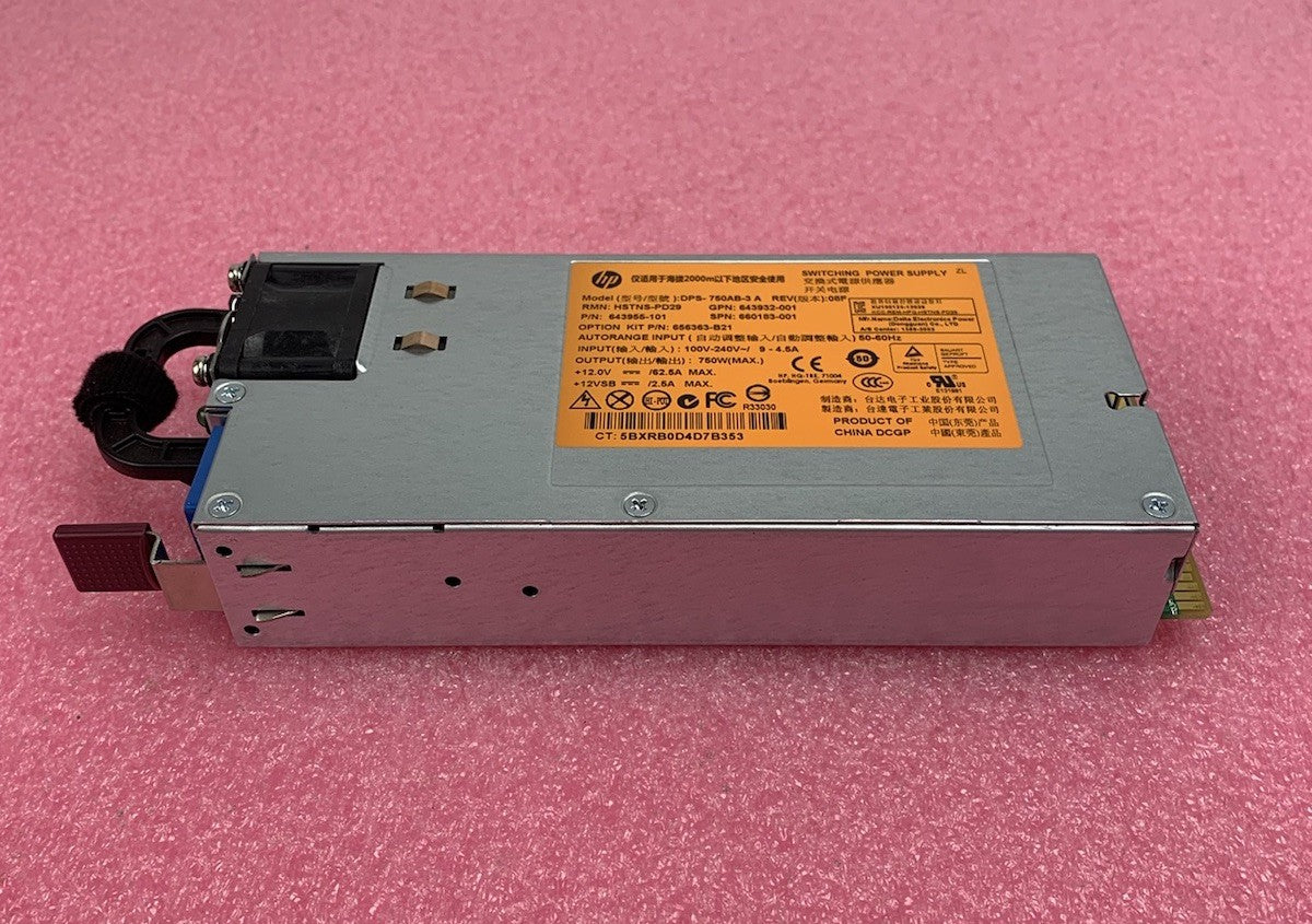 HP DPS-750AB-3 A HSTNS-PD29 750W Switching Power Supply (Lot of 2)