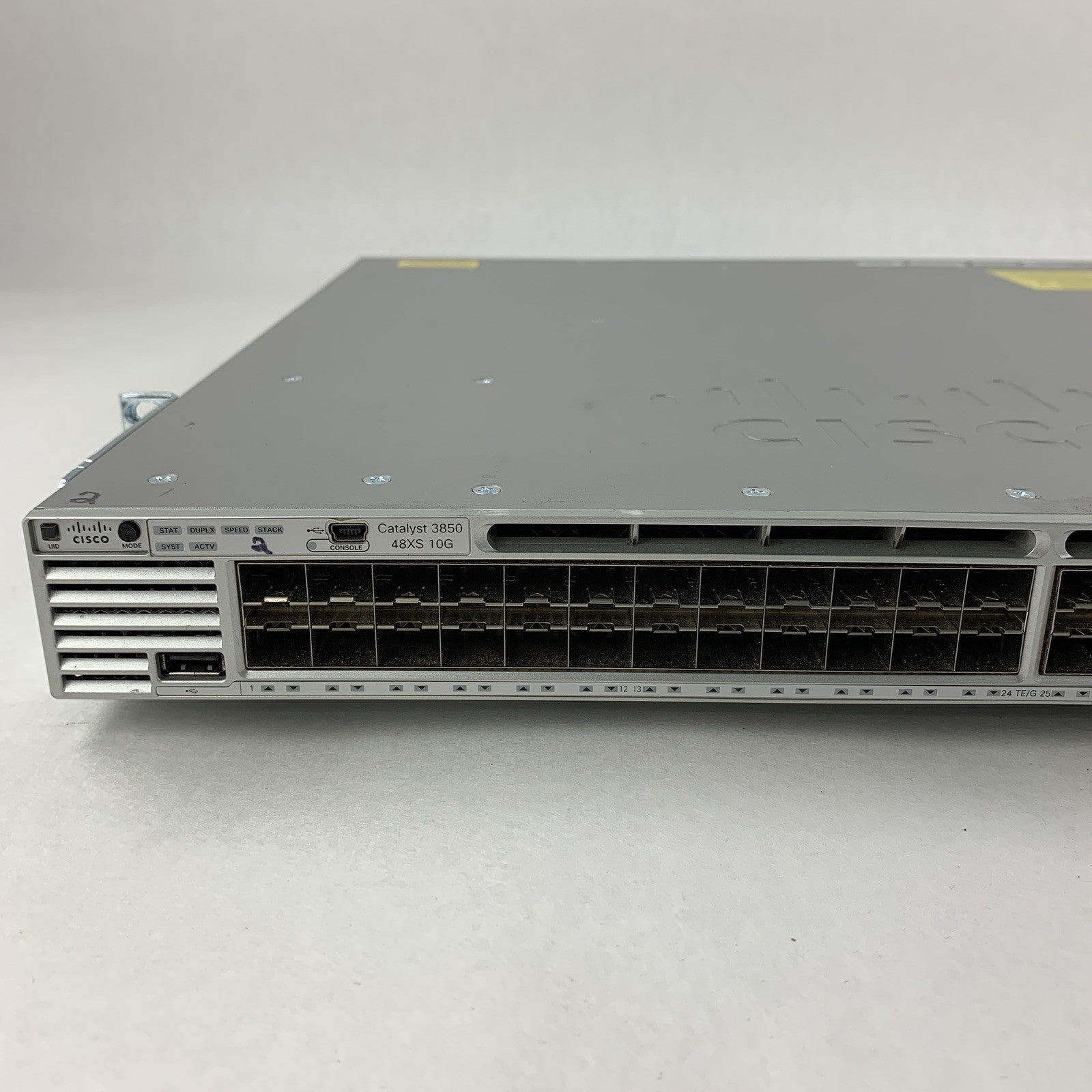 Cisco WS-C3850-48XS-E 48 Port 10G SFP+ Fiber Switch Tested Reset