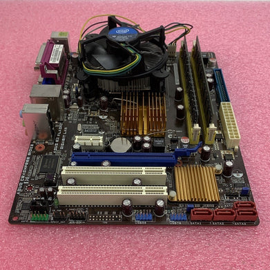 ASUS P5QPL-AM Motherboard Intel Core 2 Duo E7500 2.93GHz 2GB w/ Shield