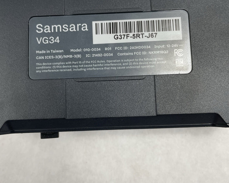 Samsara CM32 AI Dash Camera and VG34 Vehicle Gateway