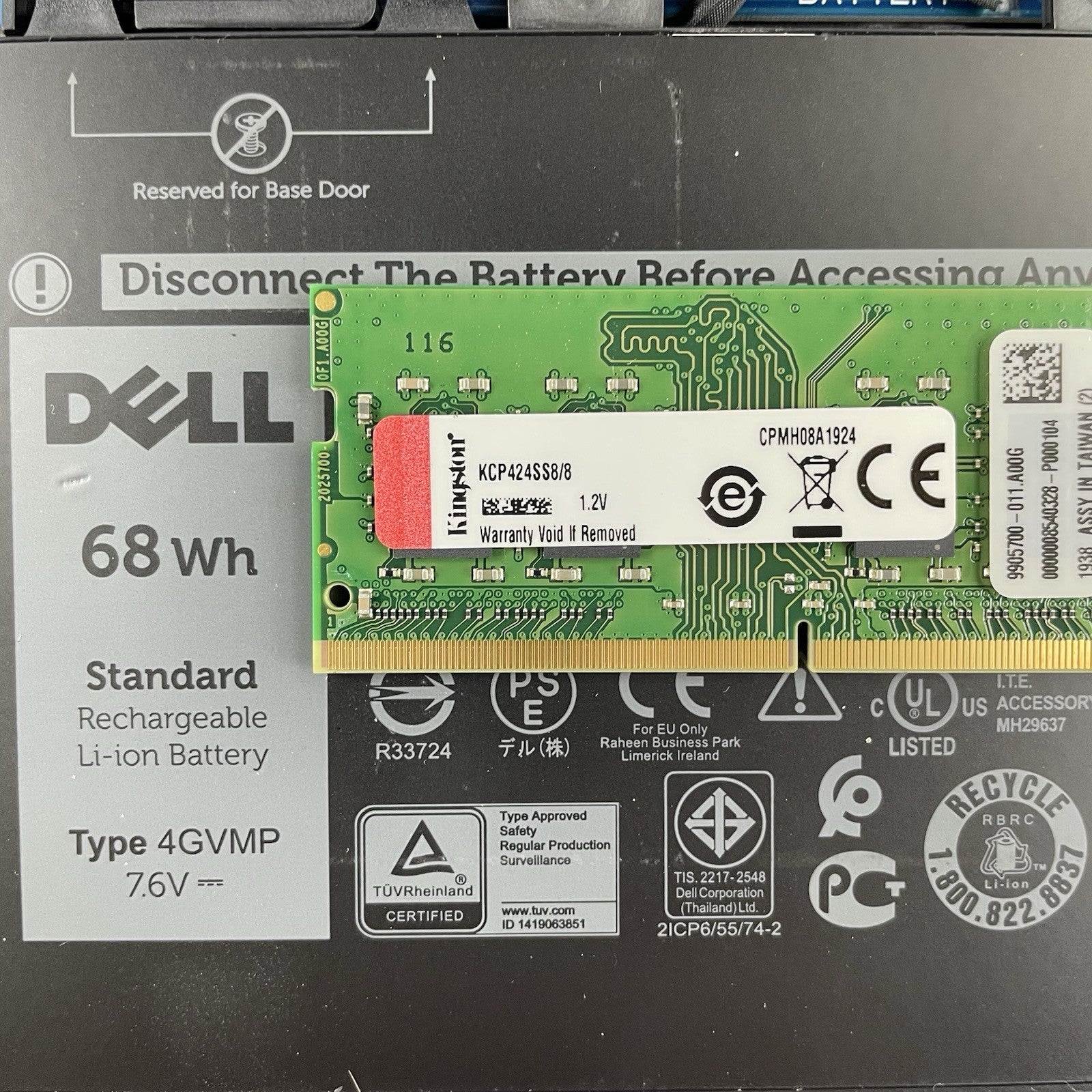 Dell Latitude 5500 15.6" i5-8265U 1.60 GHz 8 GB RAM No SSD/OS/AC23