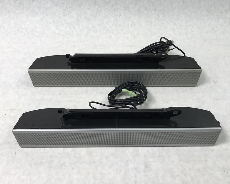 (Lot of 2) Dell UH837 Monitor Clip-On Speaker/Sound Bar Standard Audio Jack