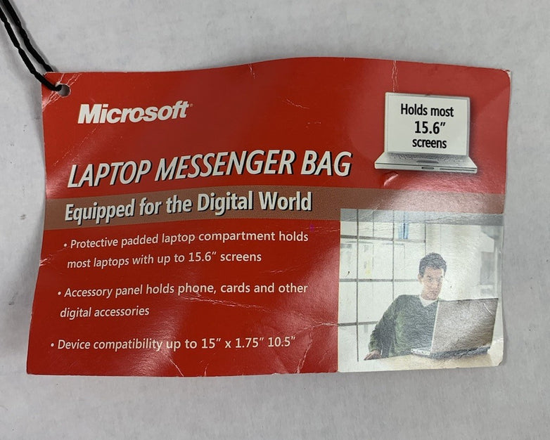 Microsoft Vintage Laptop Messenger Bag 16" x 12"