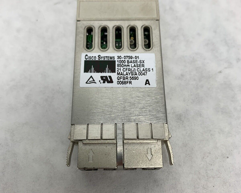 Lot 5 Cisco Systems Fiber Optic Module 30-0759-01 1000Base-SX 850nm Laser