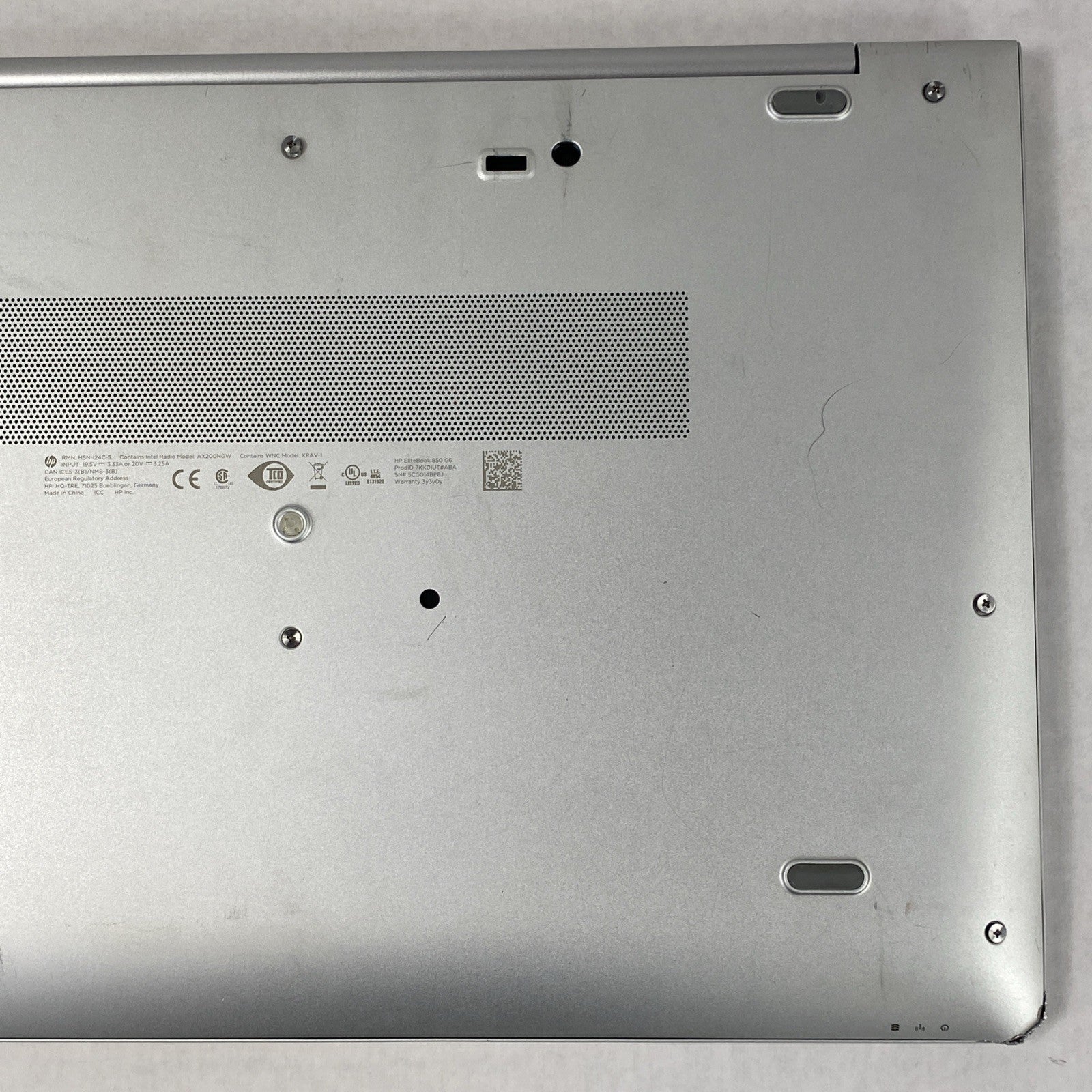 HP EliteBook 850 G6 Touch Core i5-8365U 1.60 GHz 8 GB RAM 15.6" No HDD No OS