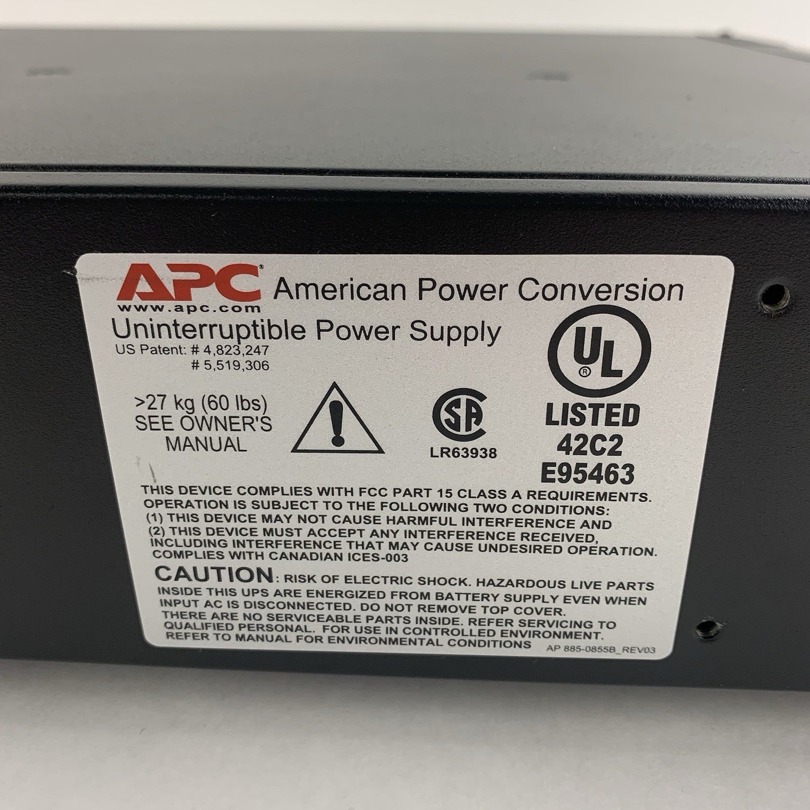 APC SURTA1500RMXL2U 1500VA 1050W BackUp UPS Tested No Batteries7