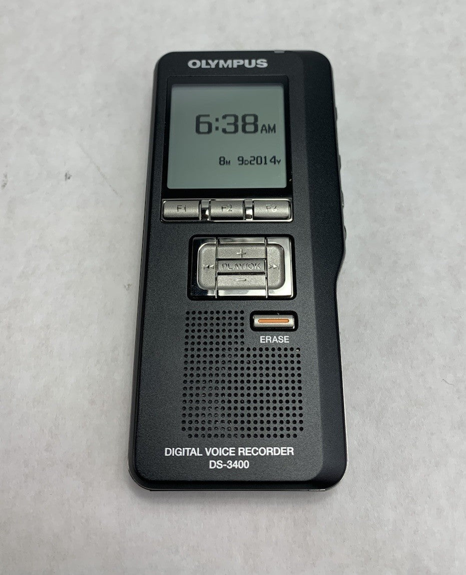 Olympus DS-3400 Digital Voice Recorder w/ Sleeve - Tested2