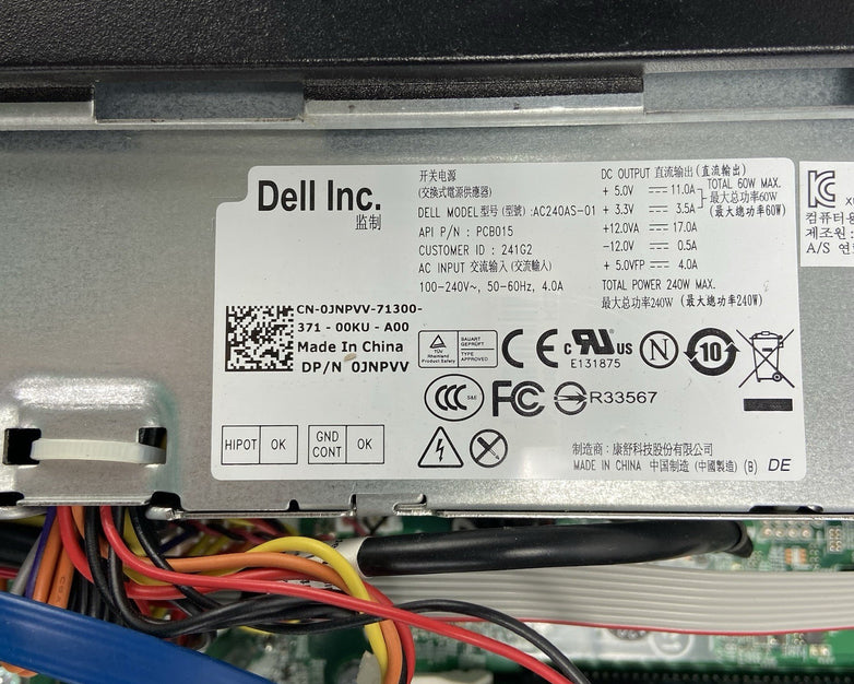 Dell Optiplex 3010 SFF Intel Core i5-3470 3.2GHz 4GB RAM No HDD No OS