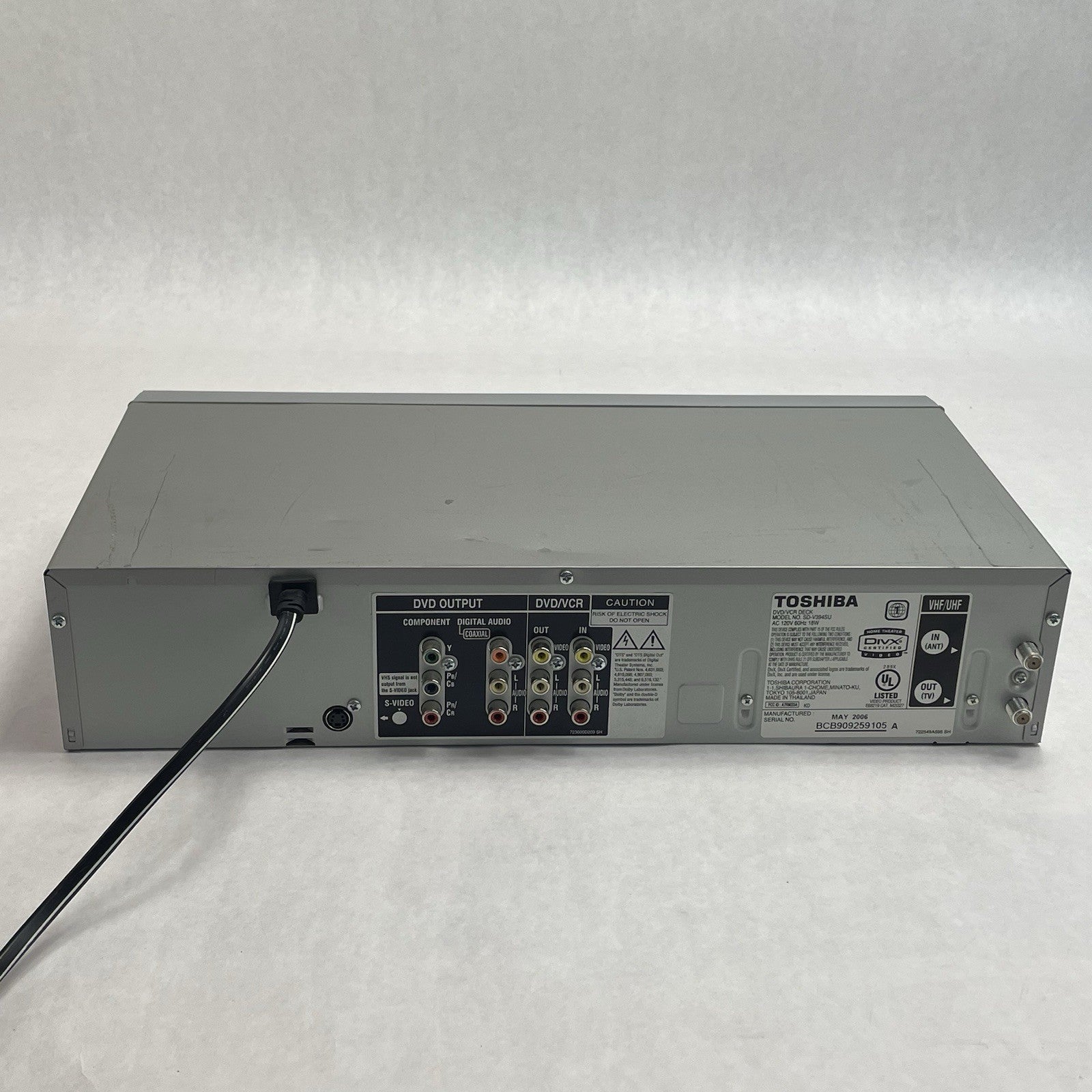 Toshiba SD-V394SU DVD VCR Combo VHS Working No DVD For Parts6