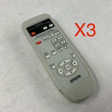 Lot of 3 Epson Projector Remote Controller 153867200